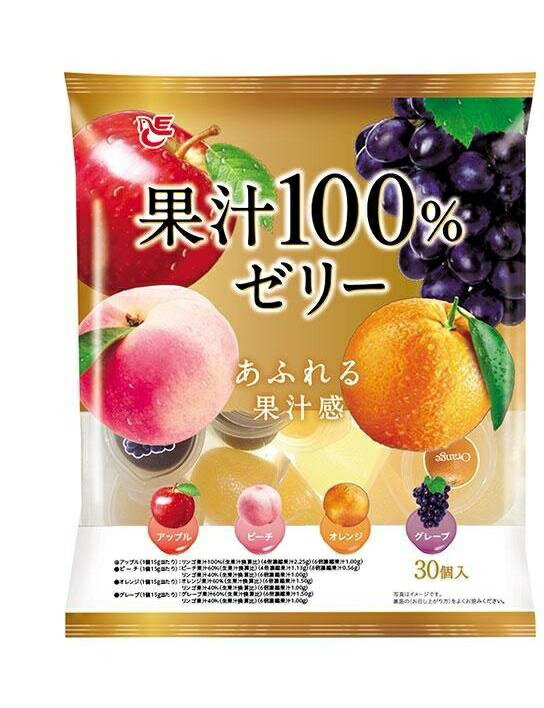 【送料無料】エースベーカリー 果汁100％ゼリー 30個入×1ケース/12袋