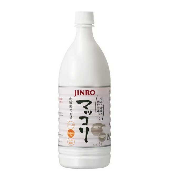 【内容量】 1000ml 【アルコール度数】 6％ 【商品特徴】 韓国ソジュ(焼酎)を日本で広め、日本の消費者・市場を熟知したJINROが研究を重ね開発した、本場韓国仕込みの伝統酒、マッコリ。ほのかな甘みとコク、酸味とのバランスを追求し、日...