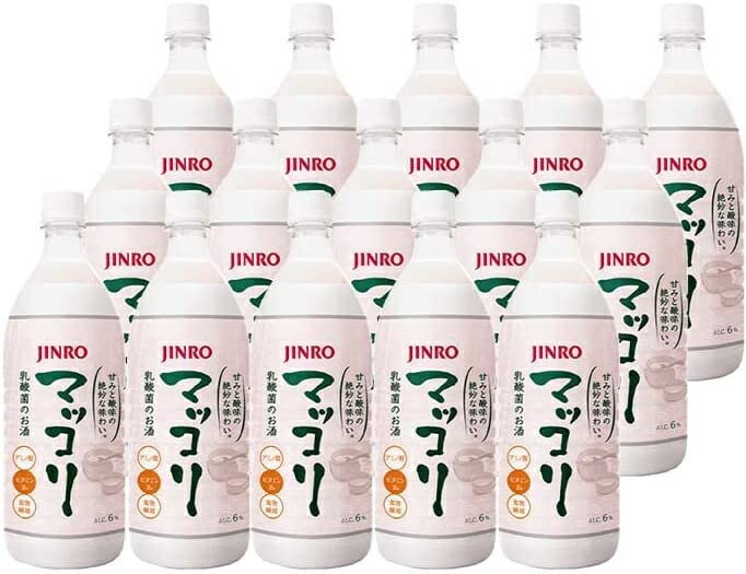 6/1限定P3倍＆300円OFFクーポン配布中 【送料無料】ジンロ JINRO マッコリ 6度 1000ml 1L×15本【北海道・沖縄県・東北・四国・九州地方..