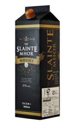 5/20限定P3倍 【送料無料】 千寿酒造 ザ スランジバー ウイスキー THE SLAINTE MHOR WHISKY 37度 瓶 1800ml 1.8L×2ケース/12本【北海道・沖縄県・東北・四国・九州地方は必ず送料がかかります】