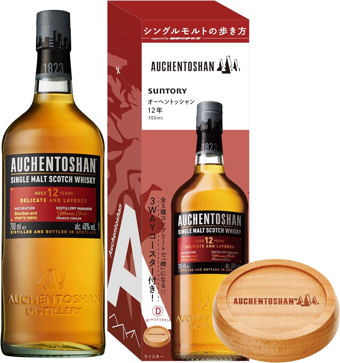 送料無料シングルモルトの歩き方オーヘントッシャン 12年 700ml 1本【6本まで1個口配送可能】whisky_YAUH