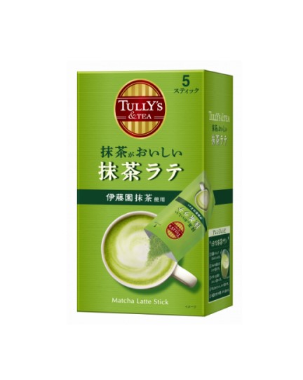 【送料無料】伊藤園 TULLY’S ＆TEA 抹茶がおいしい抹茶ラテ 90g（18g×5本）×10個
