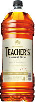 【送料無料】スコッチウィスキー TEACHER'S ティーチャーズ ハイランドクリーム 40度 ペット 4000ml 4L×1ケース/4本 【本州(一部地域を除く)は送料無料】