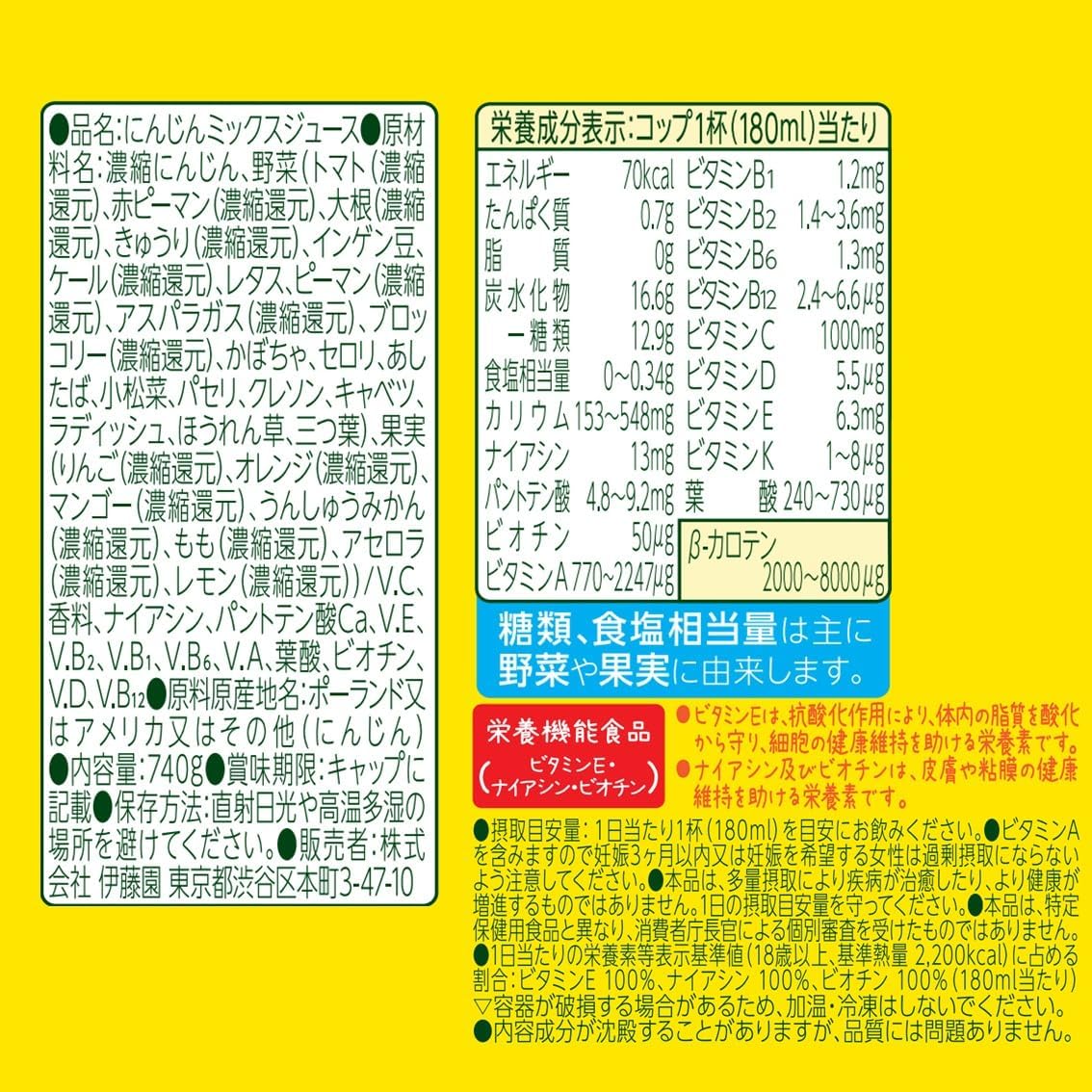 【送料無料】伊藤園 エコボトル ビタミン野菜 ...の紹介画像2