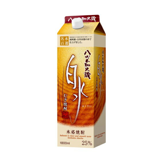 【あす楽】 【送料無料】キリン 八代不知火蔵 白水 麦 25度 パック 1800ml 1.8L×2ケース/12本【北海道・沖縄県・東北・四国・九州地方は必ず送料がかかります】