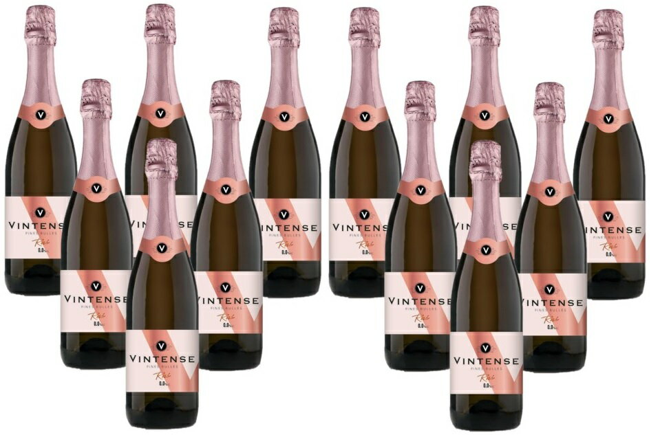 【抽選で1等2万ポイント当たる！】【送料無料】【ノンアルコール ワイン】Vintense ヴィンテンス スパークリング・ロゼ 750ml×2ケース/12本【本州(一部地域を除く)は送料無料】