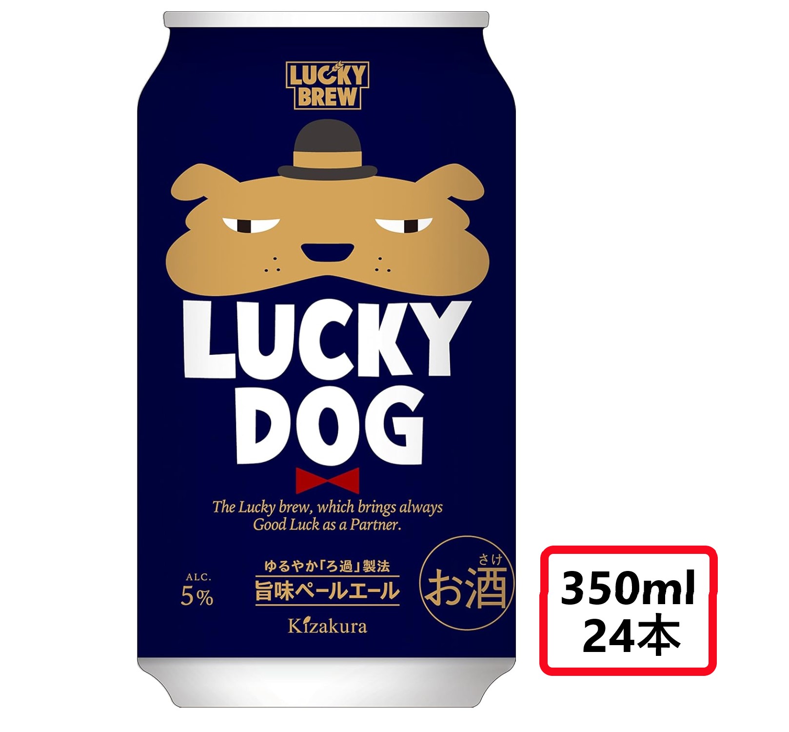 【送料無料】ラッキーブリュー 黄桜 LUCKY DOG ラッキードッグ 350ml×1ケース/24本【本州(一部地域を除く)は送料無料】クラフトビール ビール 缶ビール