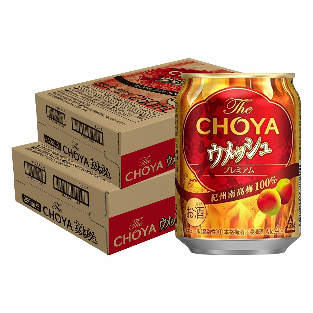 【送料無料】 チョーヤ ウメッシュ 250ml×2ケース【北海道・沖縄県・東北・四国・九州地方は必ず送料が掛かります。】