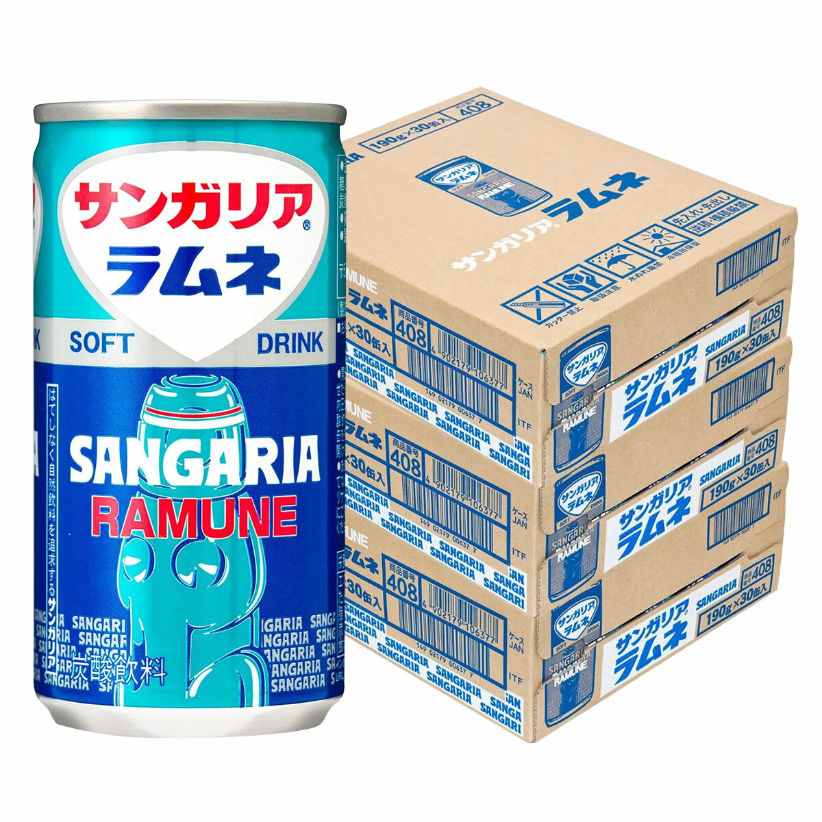 【内容量】 190ml 【原材料】 糖類（果糖ぶどう糖液糖(国内製造)、砂糖）／炭酸、香料、酸味料 【商品特徴】 昔ながらの不滅の味、 古くから愛されてきた瓶ラムネの風味 そのままを引き継いでいます。 祭りや縁日等を思い出させるような懐かしい味です。
