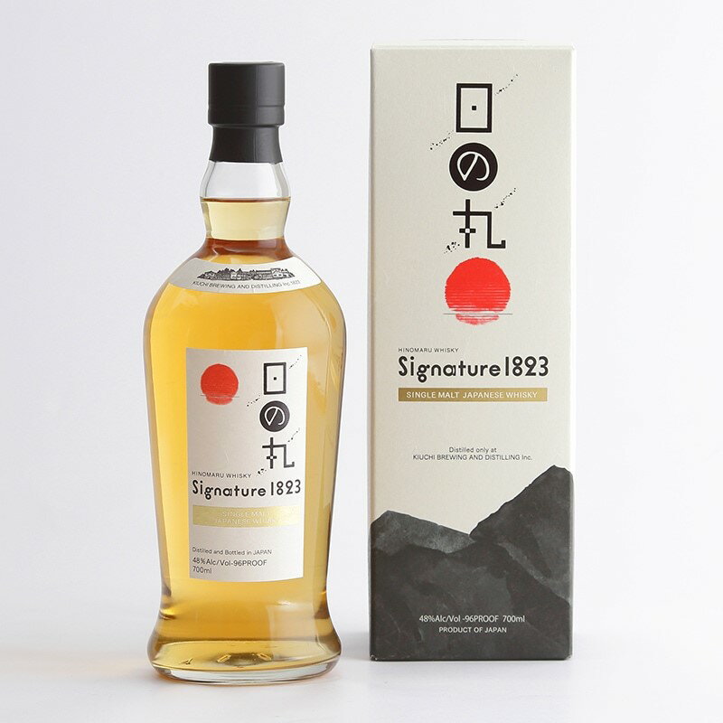 木内酒造 日の丸ウイスキー Signature シグネチャー 1823 48度 700ml 1本【ご注文は12本まで一個口配送可能】