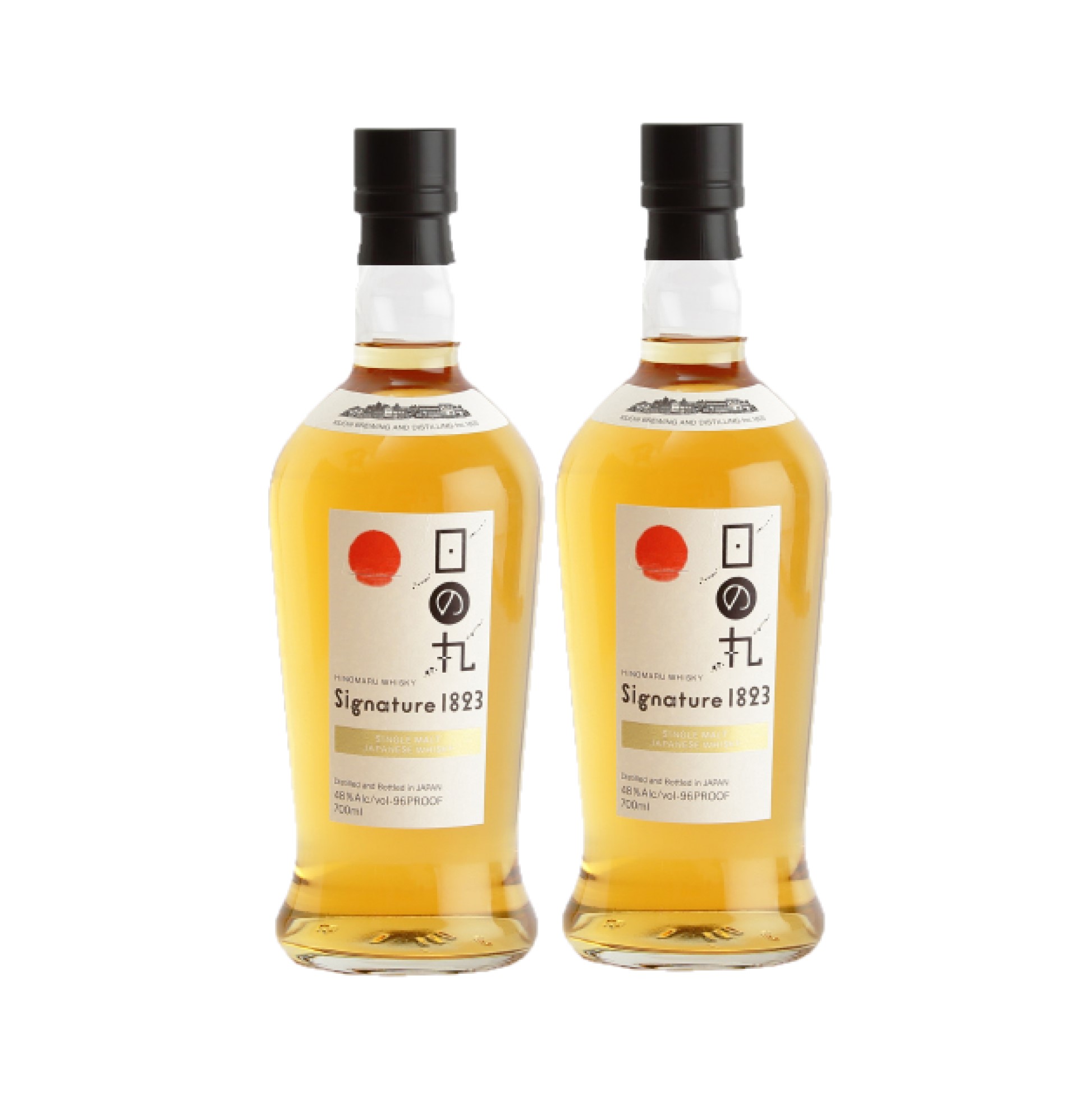 【送料無料】木内酒造 日の丸ウイスキー Signature シグネチャー 1823 48度 700ml×2本【北海道・沖縄県・東北・四国・九州地方は必ず送料がかかります】
