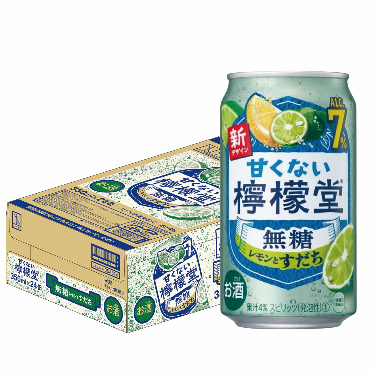 【最強配送】【送料無料】檸檬堂 甘くない檸檬堂 無糖レモンとすだち 7% 350ml×1ケース/24本【北海道・..