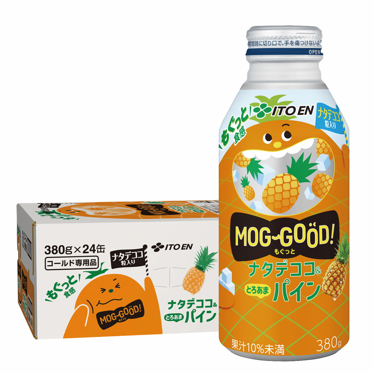 【送料無料】伊藤園 ナタデココ＆とろあまパイン380g×1ケース/24本のサムネイル