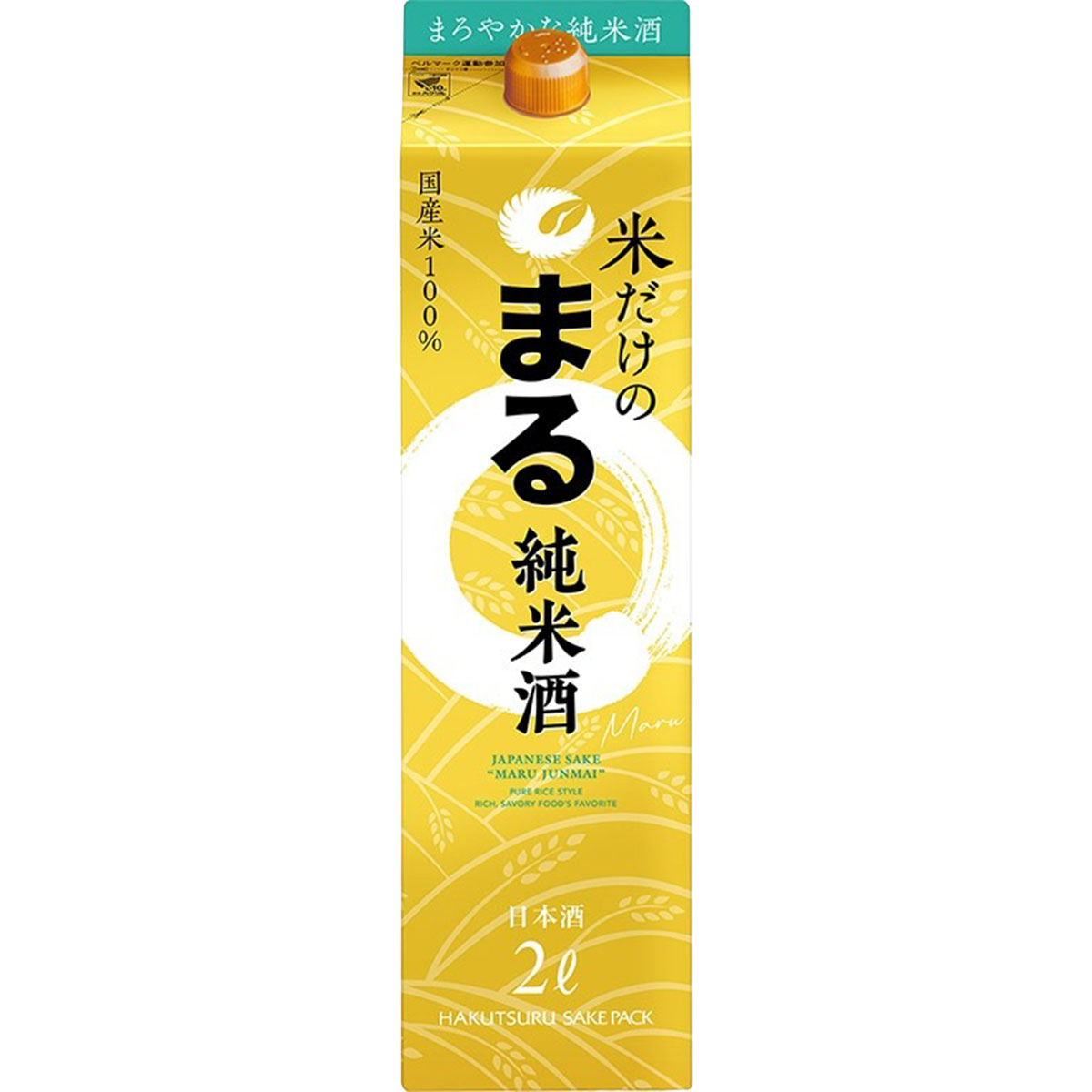 【抽選で1等2万ポイント当たる！】【最強配送】白鶴 米だけのまる 純米酒 2000ml 2L 1本【ご注文は2ケース(12本)まで一個口配送可能】