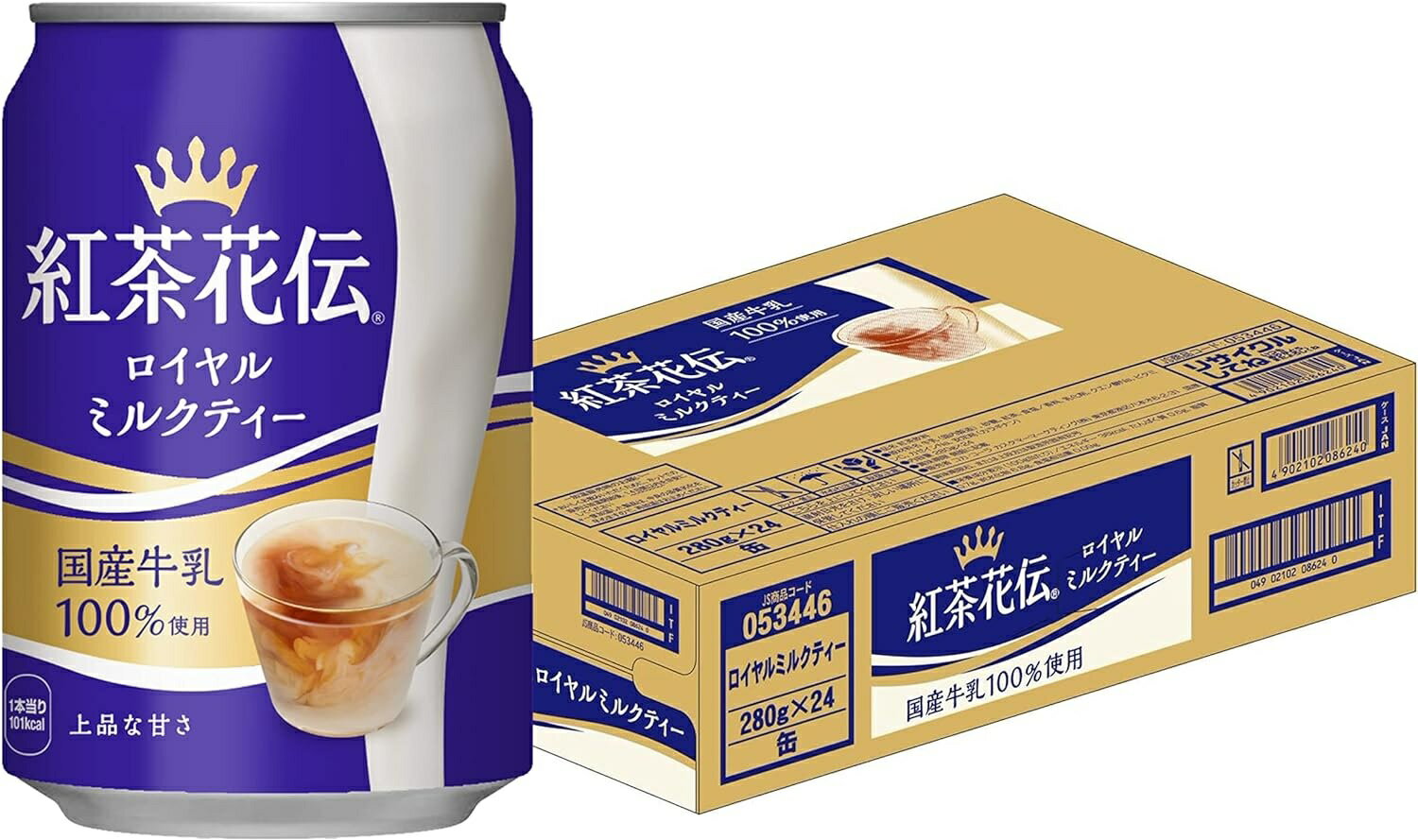 【送料無料】コカコーラ 紅茶花伝 ロイヤルミルクティー 缶 280ml 1ケース/24本