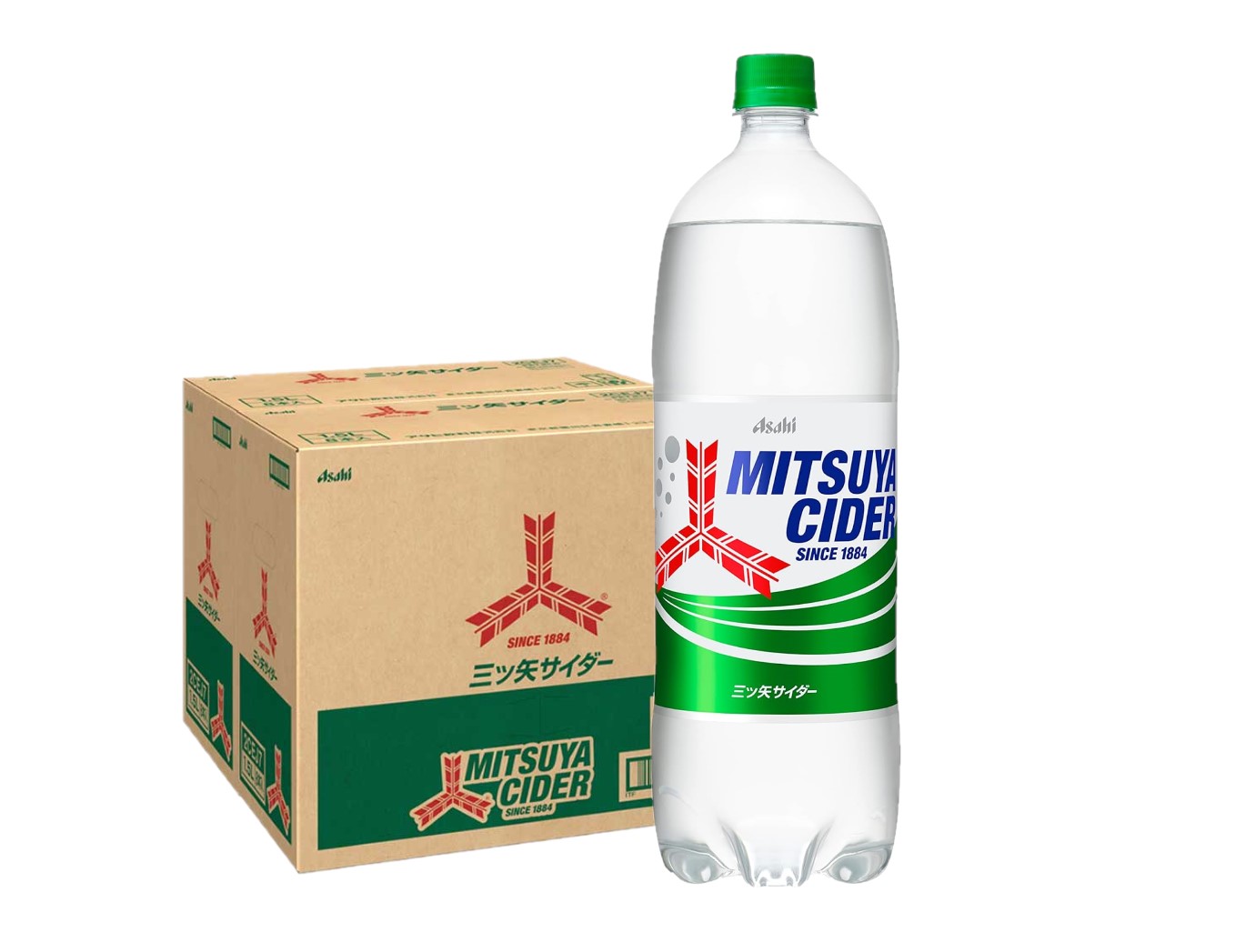 【あす楽】 【送料無料】アサヒ 三ツ矢サイダー 1.5L 1500ml×2ケース/16本 ミツヤ