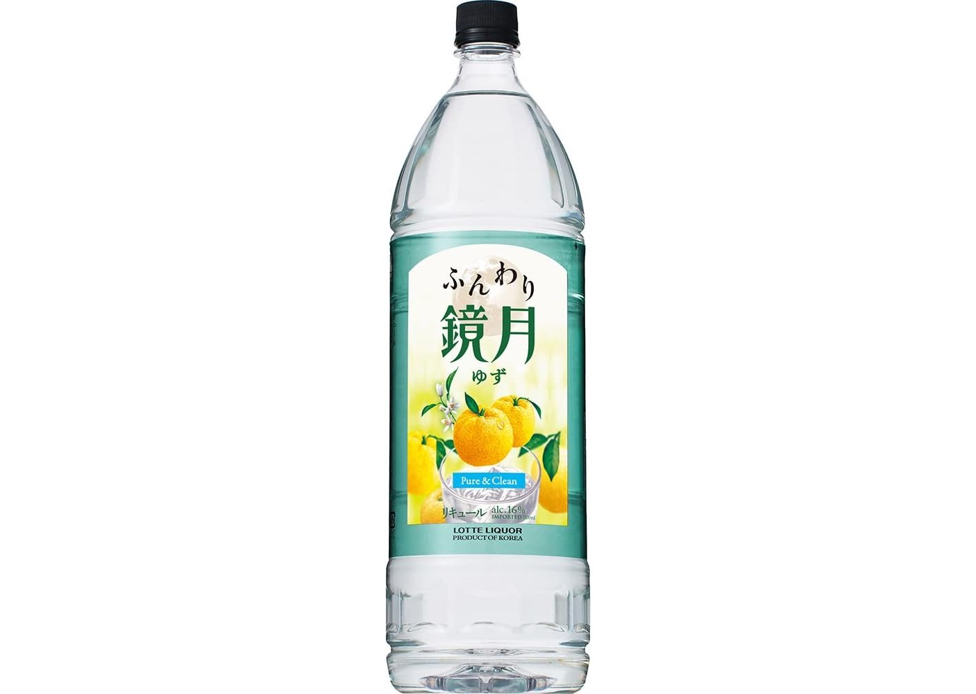 サントリー ふんわり鏡月 ゆず ペット 1800ml 1.8L 1本 【ご注文は12本まで1個口配送可能】