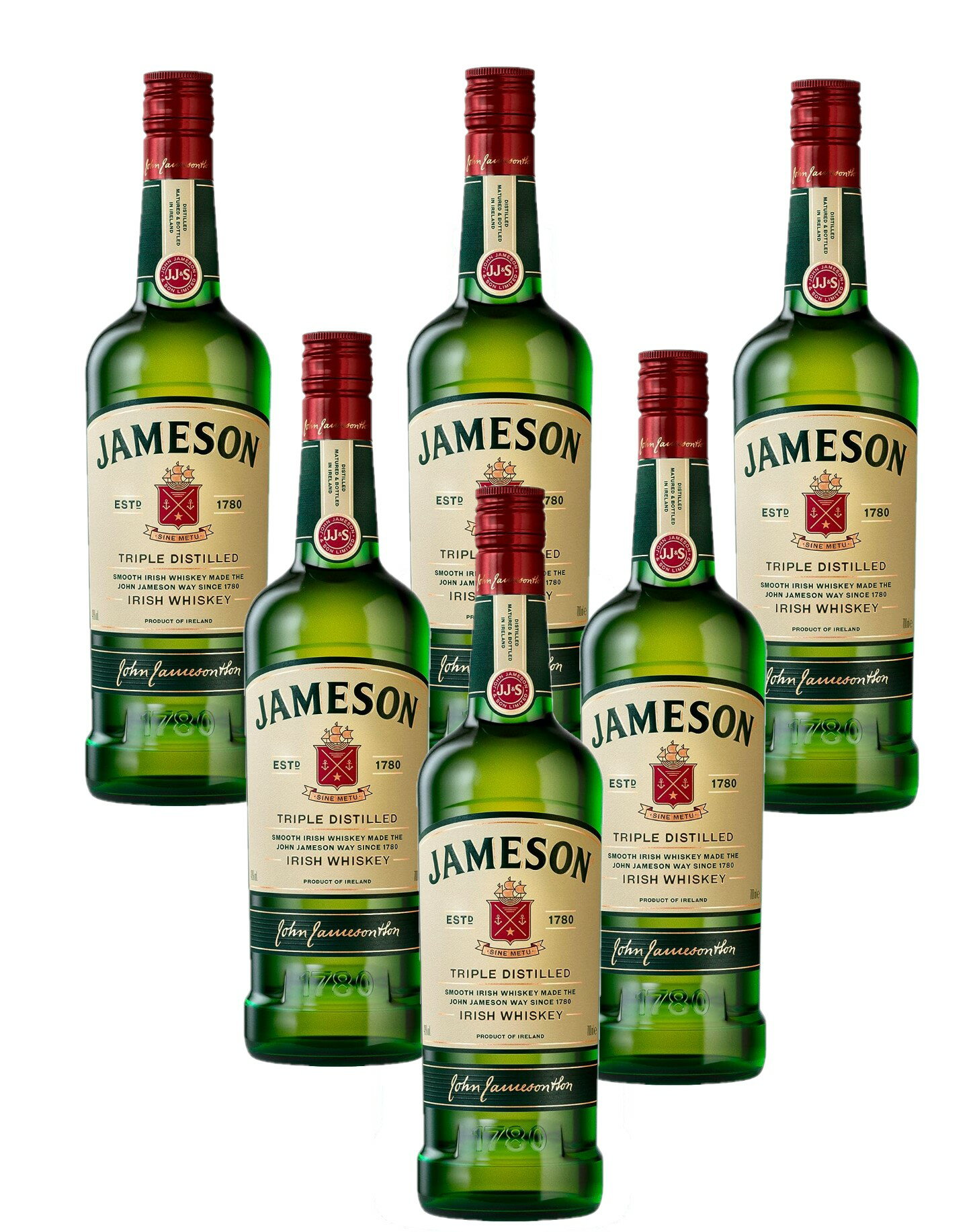 5/25限定P3倍 【送料無料】アイリッシュウィスキー JAMESON ジェムソン スタンダード 40度 700ml×6本【本州(一部地域を除く)は送料無料】