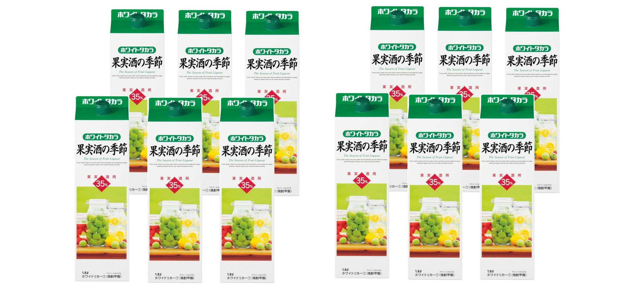 【抽選で1等2万ポイント当たる!】【送料無料】【ホワイトリカー】宝酒造 ホワイトタカラ 果実酒の季節 35度 1800ml 1.8L×12本【北海道・沖縄県・東北・四国・九州地方は必ず送料が掛かります】