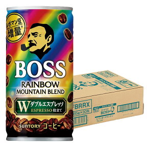 4/24日20時～25日限定P3倍 【あす楽】 送料無料 サントリー BOSS ボス レインボーマウンテン 185ml×30本(1ケース)【ご注文は3ケースまで同梱可能です】