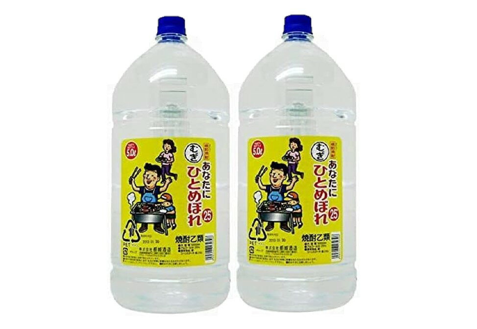 【送料無料】都城酒造 あなたにひとめぼれ 麦 25度 5L 5000ml 2本【北海道・沖縄県・東北・四国・九州地方は必ず送料がかかります】