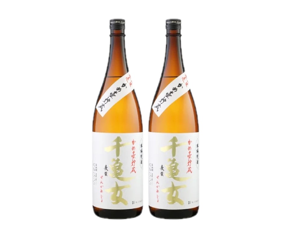 【送料無料】若潮酒造 本格焼酎 かめ壺貯蔵 千亀女 麦 25度 1800ml 1.8L×2本【北海道・沖縄県・東北・四国・九州地方は必ず送料がかかります】