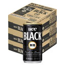 【あす楽】 【送料無料】UCC 上島珈琲 ブラック無糖 缶 185ml×3ケース/90本