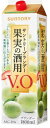 5/1限定P3倍＆300円OFFクーポン取得可 サントリー果実の酒用 VO 35度 パック 1800ml 1.8L 1本【ご注文は2ケース(12本)まで同梱可能】