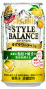 アサヒ スタイルバランス ゆずサワーテイスト 350ml×24本 【ご注文は3ケースまで1個口配送可能です】