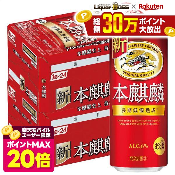 キリン 本麒麟 500ml×2ケース/48本【北海道・沖縄県・東北・四国・九州地…