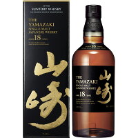 【送料無料】サントリーシングルモルトウイスキー 山崎 18年 1本 700ml【ご注文は12本まで同梱可能】