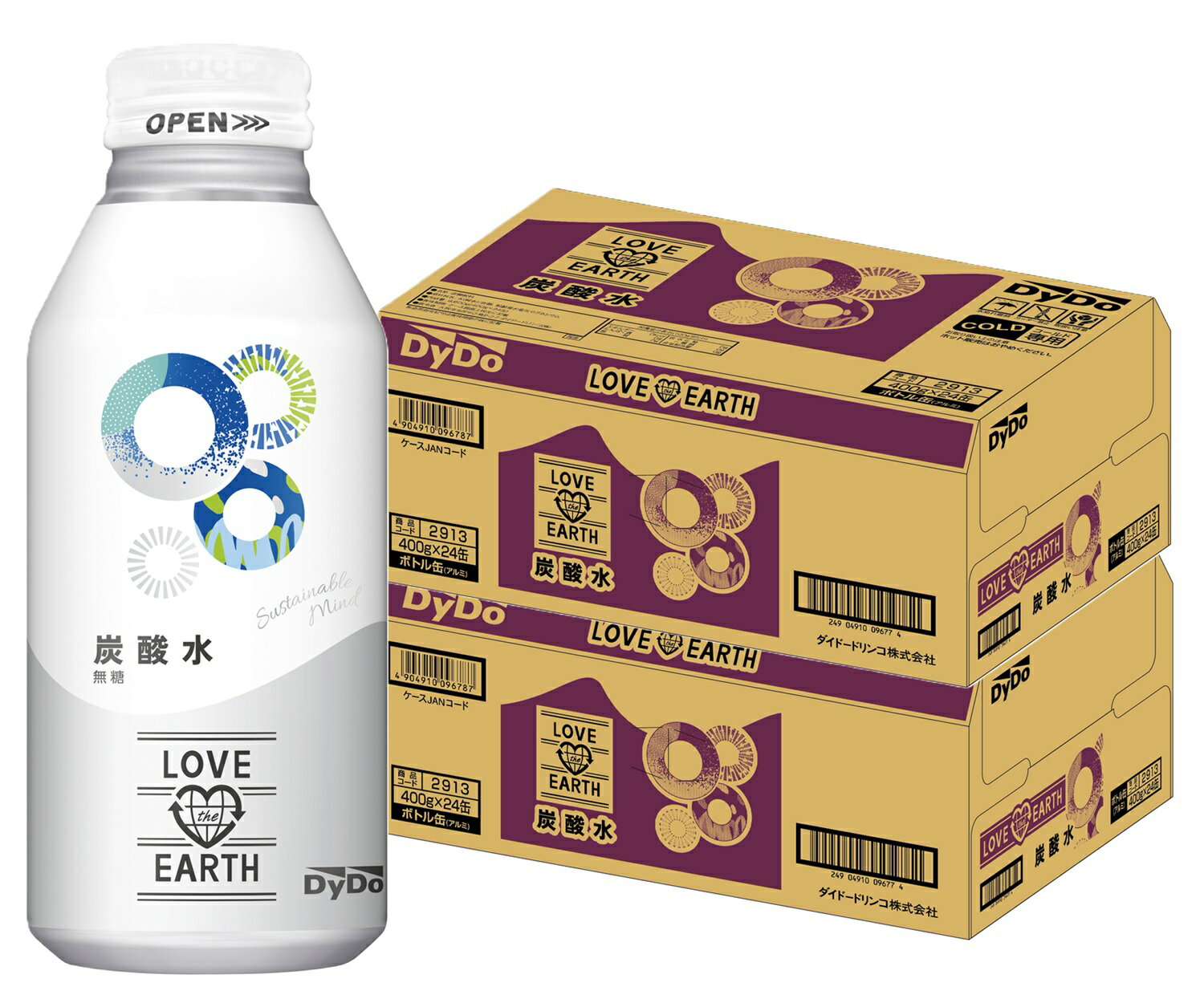 【抽選で1等2万ポイント当たる！】【送料無料】 ダイドー ラブジアース 炭酸水400g×2ケース/48本炭酸水 炭酸 ミネラル エコボトル