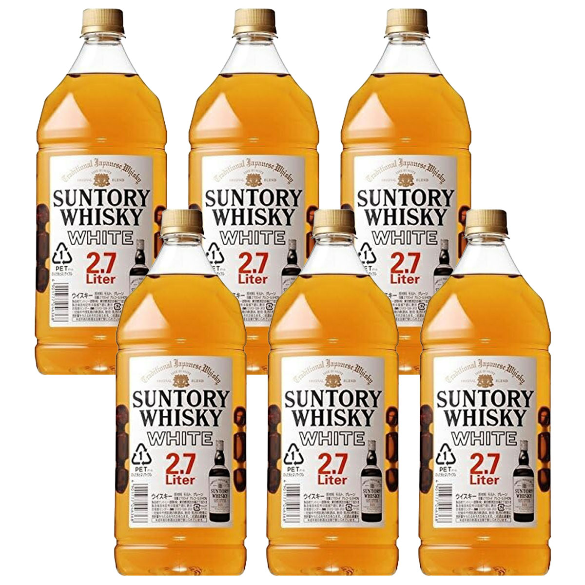 【送料無料】サントリー ウイスキー ホワイト 大ホワイトペットボトル 2.7L 2700ml×1ケース/6本【北海道・沖縄県・東北・四国・九州地方は必ず送料がかかります】