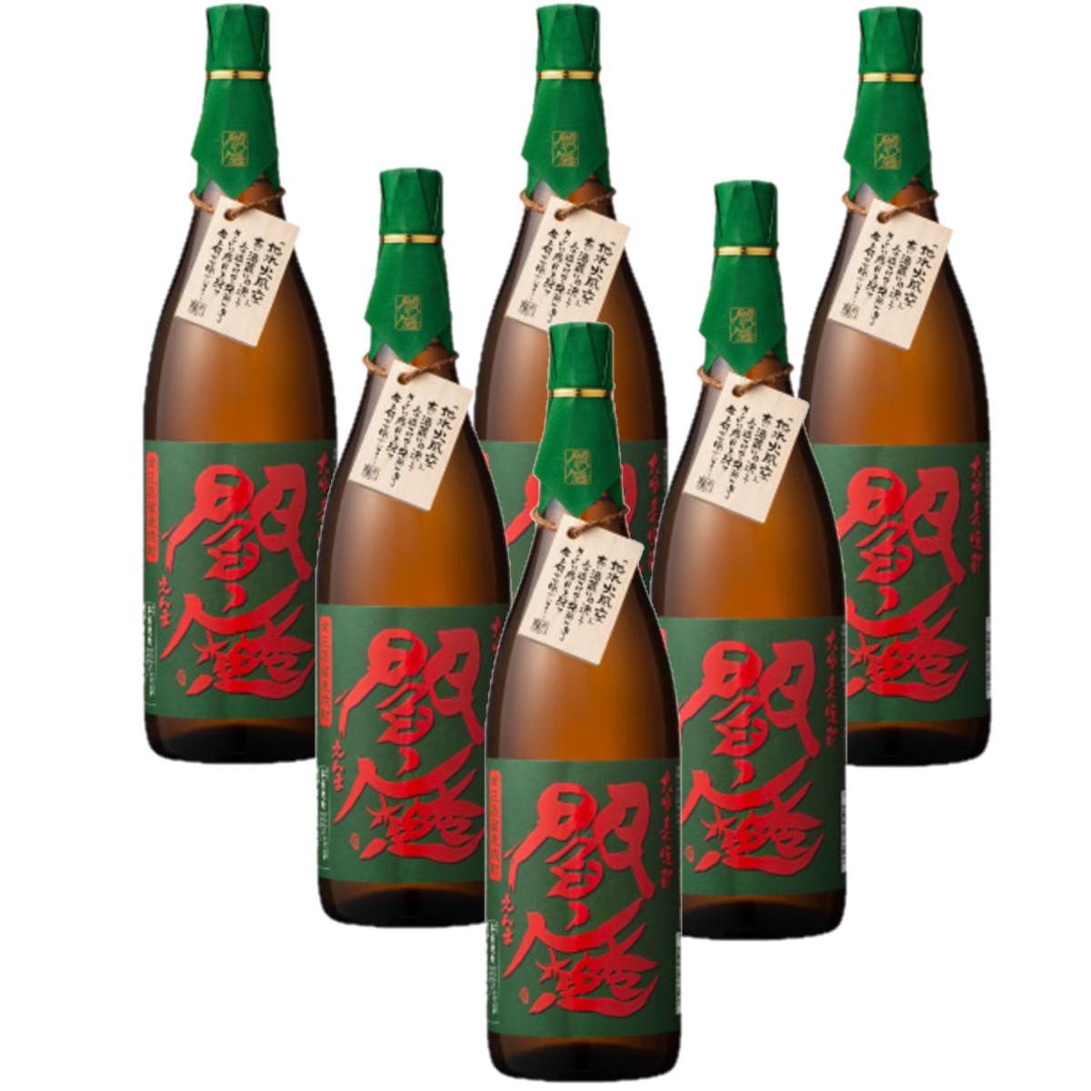 【抽選で1等2万ポイント当たる！】【送料無料】老松酒造 本格麦焼酎 閻魔 えんま 常圧閻魔 25度 1800ml 1.8L×1ケース/6本【北海道・沖縄県・東北・四国・九州地方は必ず送料がかかります】常圧蒸留 麦焼酎 焼酎 大分