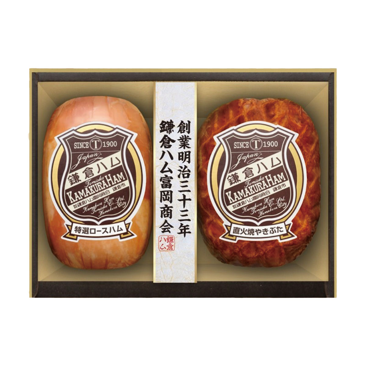 【送料無料】【クール便発送】鎌倉ハム 富岡商会 【特選ロースハム・直火焼やきぶた2本詰め】KN-320T 1セット【包装・熨斗・ご贈答品の対応致します】ハムギフト ギフト 御歳暮 お歳暮 御年賀 贈り物 贈答 内祝 御礼 御祝のサムネイル