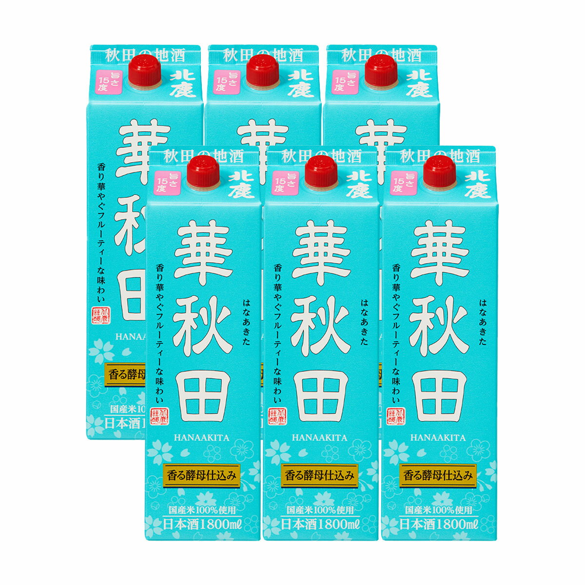 【抽選で1等2万ポイント当たる！】【送料無料】小山本家 華秋田 パック 1800ml 1.8L×6本【本州(一部地域を除く)は送料無料】