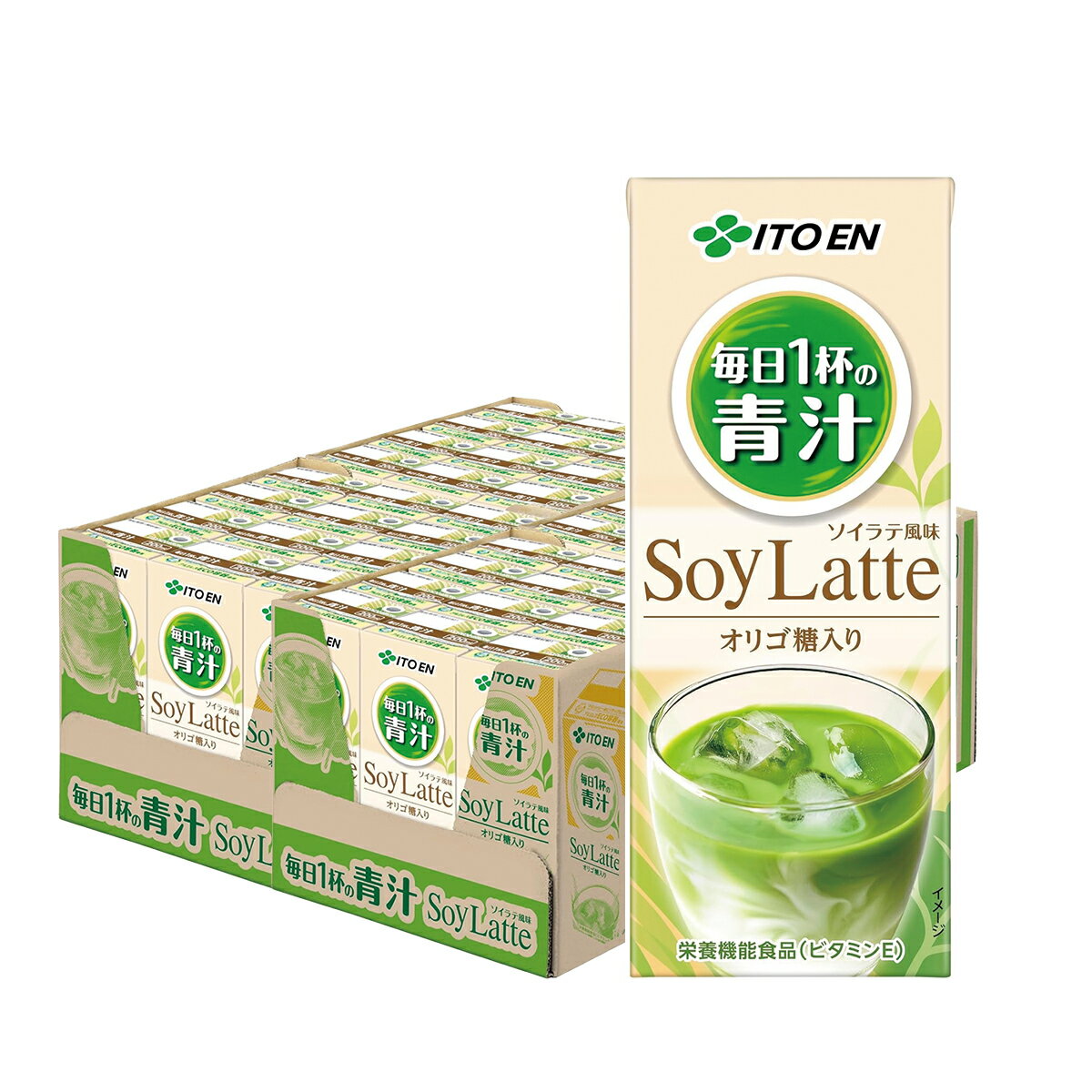 11/10限定全品P3倍 【抽選で1等2万ポイント当たる！】【送料無料】伊藤園 毎日1杯の青汁 ソイラテ風味 紙パック 200ml×2ケース/48本