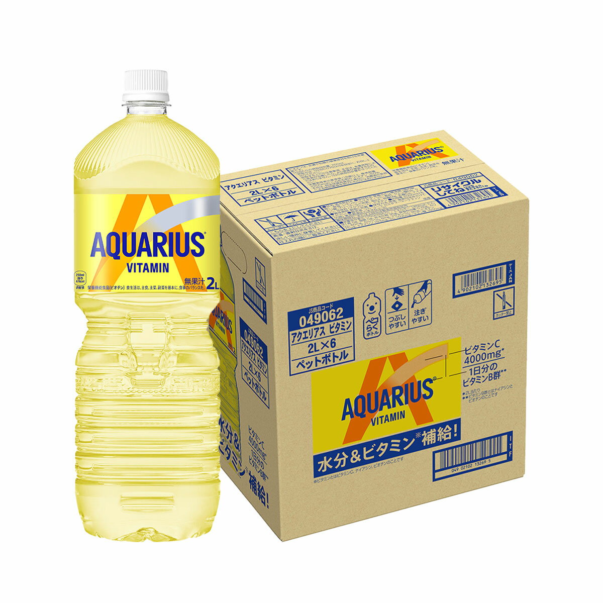 【抽選で1等2万ポイント当たる！】【送料無料】コカ コーラ アクエリアス ビタミン 2000ml 2L×1ケース/..