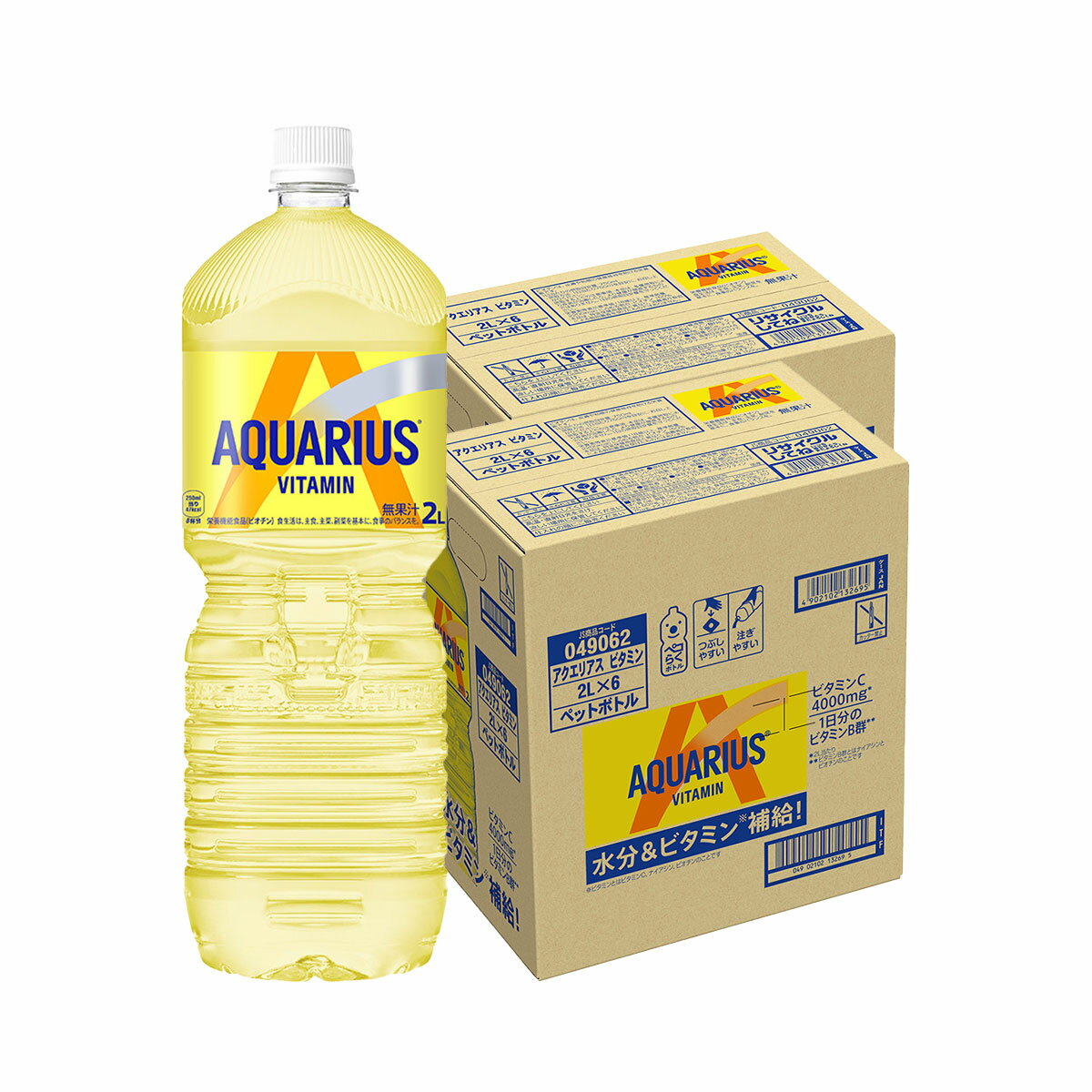 【抽選で1等2万ポイント当たる！】【送料無料】コカ コーラ アクエリアス ビタミン 2000ml 2L×12本/2ケ..