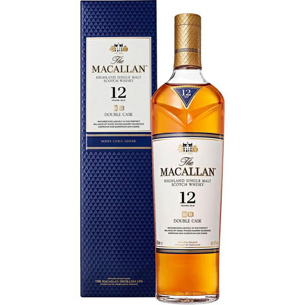 MACALLAN マッカラン ダブルカスク 12年 40度 700ml [並行輸入品]【スコットランド シングルモルト スコッチ ウイスキー スペイサイド モ