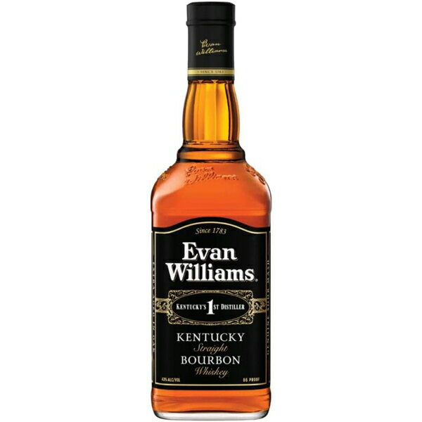 エヴァン ウィリアムス ブラックラベル 43度 750ml [並行輸入品]【バーボン ウイスキー シングル バレル アメリカ】