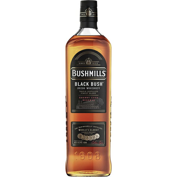 ブッシュミルズ ブラックブッシュ 40度 700ml [並行輸入品]【BUSHMILLS アイルランド シングルモルト アイリッシュ ウイスキー】