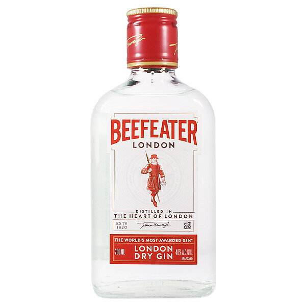 ビーフィーター ジン 40度 200ml【スピリッツ ポケットサイズ ロンドン ジン ミニサイズ】
