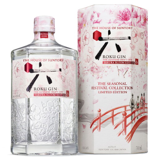 【箱付き】サントリー ジャパニーズ クラフトジン ROKU 〈六〉SAKURA BLOOM EDITION 43度 700ml【ジン スピリッツ SUNTORY 国産】 【箱付き】サントリー ジャパニーズ クラフトジン ROKU 〈六〉SAKURA BLOOM EDITION 43度 700ml【ジン スピリッツ SUNTORY 国産】