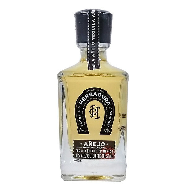 エラドゥーラ テキーラ アネホ ミニチュア 40度 50ml［並行輸入品］【HERRADURA スピリッツ メキシコ ミニチュア ポケットサイズ】