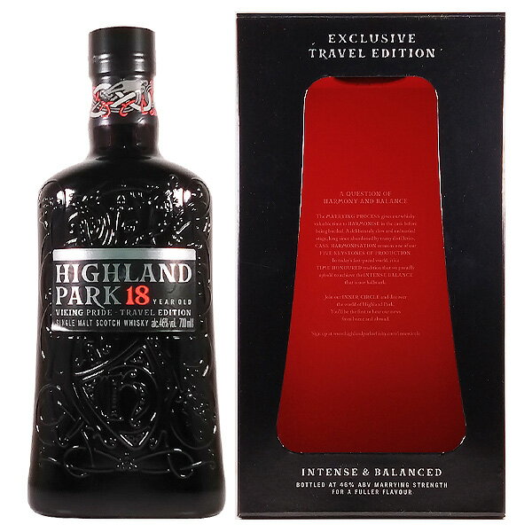 ハイランドパーク 18年 ヴァイキング プライド トラベルエディション 46度 700ml［並行輸入品］【アイランズ モルト シングルモルト スコッチ ウイスキー】