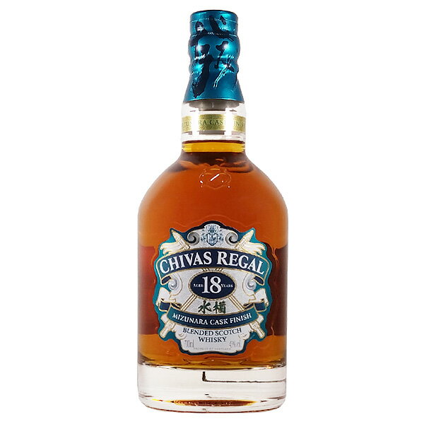 シーバスリーガル 18年 ミズナラ カスク フィニッシュ【箱なし】43度 700ml［正規品］【スコットランド ブレンデッド スコッチ ウイスキー モルト】