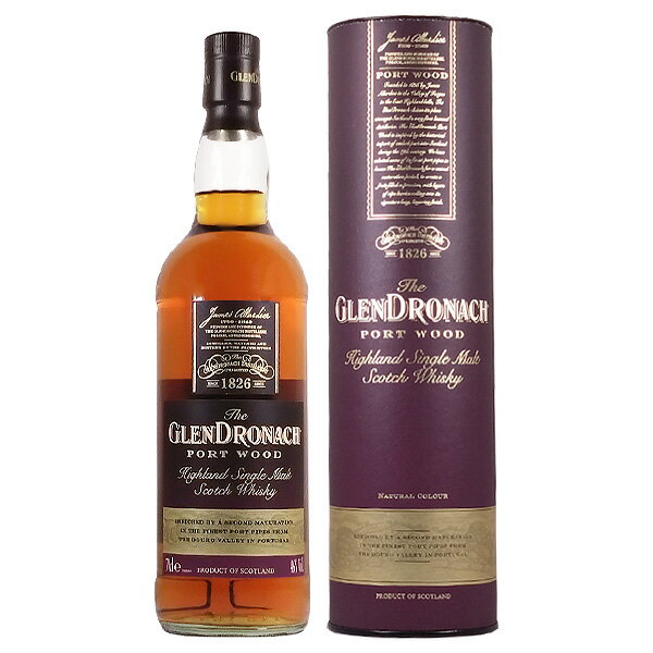 グレンドロナック ポートウッド 46度 700ml［並行輸入品］【スコットランド シングルモルト スコッチ ウイスキー ハイランド モルト】