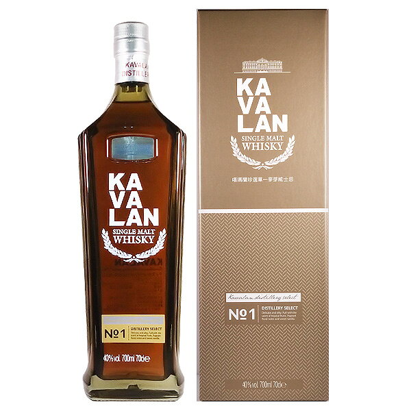 カバラン ディスティラリーセレクト No.1 40度 700ml［並行輸入品］【KAVALAN 台湾 シングルモルト ウ..