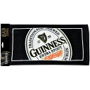 GUINNESS イングリッシュラベル バータオル コットンブラックハンドタオル 並行輸入品 【ギネス タオル 雑貨 メール便】